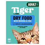 ASDA Tiger adult cat dry food herring vegetable 1.2kg - British product