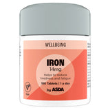 ASDA Wellbeing Iron 14mg 180 Tablets One A Day