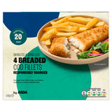 ASDA breaded cod fillets 440g - British product