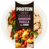 ASDA Protein Smoky Chicken & Chorizo Paella Chilled Meal 380g