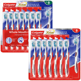 Colgate Total Advanced Whitening Toothbrush in 2 Varieties Manual Toothbrush 8 Pack
