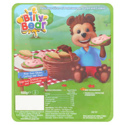 Character Kids pork sausage slices 100g - British product