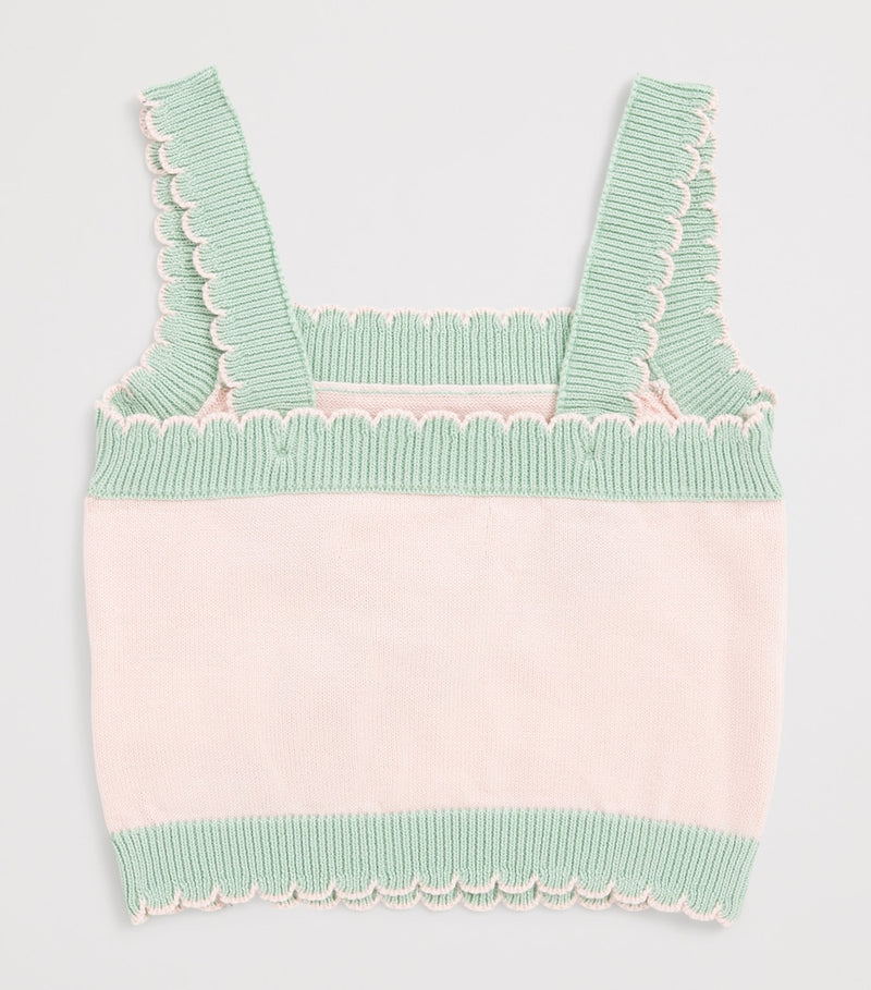 Gingersnaps cotton intarsia bird top 6-36 months, UK version
