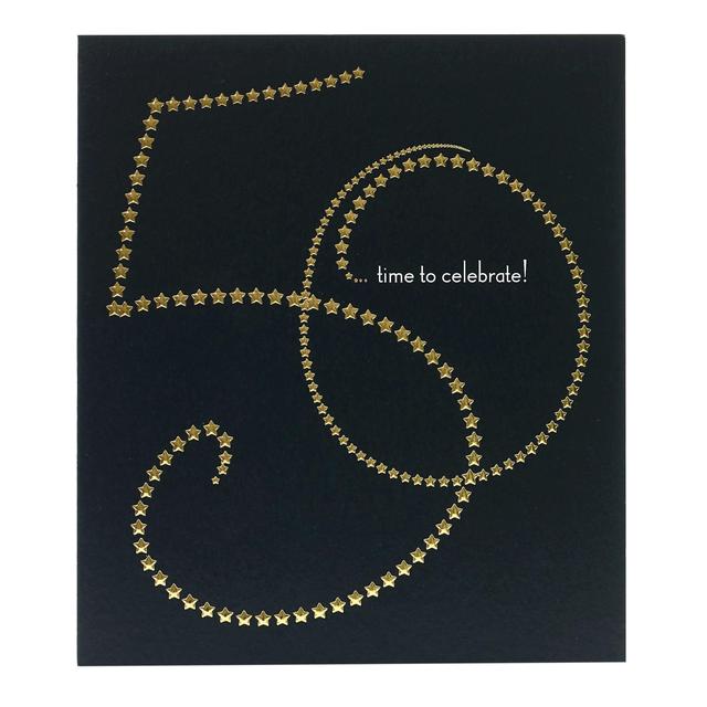 Time To Celebrate 50th Birthday Card GOODS M&S