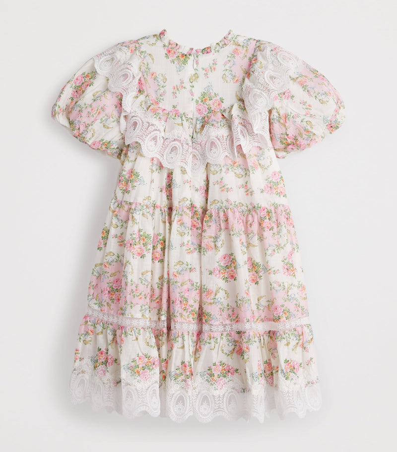 Petite Amalie cotton floral dress for children 4-16 years, imported from the UK