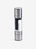 Steel two in one salt and pepper grinder (British brand)