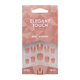 Elegant Touch Colour Nail Rose Ribbons Manicure Kit Pink False Nails Gel Finish