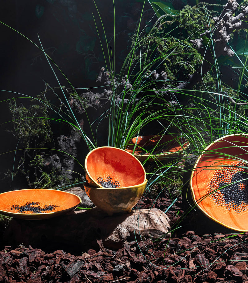 Bordallo Pinheiro Papaya Plate (21cm)