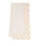 Dea Linen Lace-Trim Elite Fabric Table Runner 50cm x 210