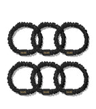 Silk Hair Ties Set of 6 for Gentle Hold and Reduced Breakage