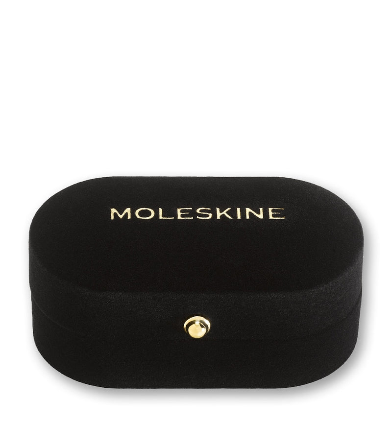 Moleskine gold-plated F notebook charm, imported from the UK