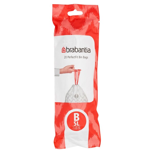 Brabantia B 5L Smartfix Bin Liners 20 per pack - McGrocer