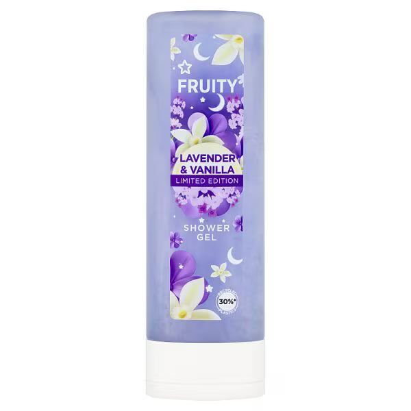 Superdrug shower gel fruity lavender vanilla 250ml (British brand)