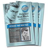 Fuss Free Naturals Men's Hydrating Face Mask Clean Shaven Sheet Mask Pack of 3