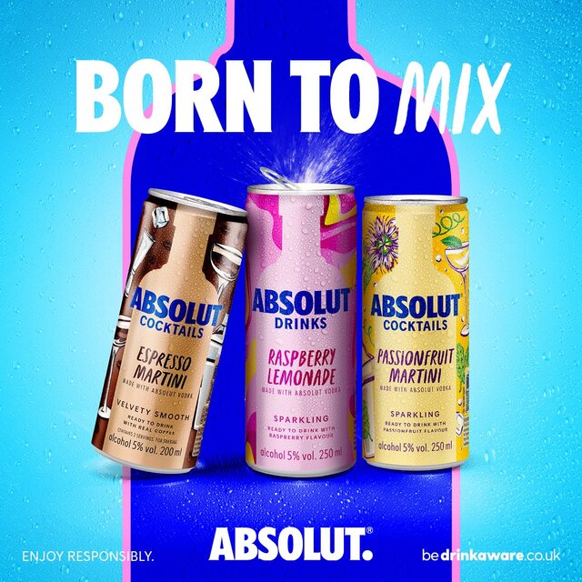 Absolut Raspberry Lemonade Pre-Mixed Drink 250ml - McGrocer