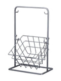 Industrial grey two-tier storage basket, UK version