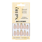 Nail HQ Almond French Nails Natural Pink 24 Pieces