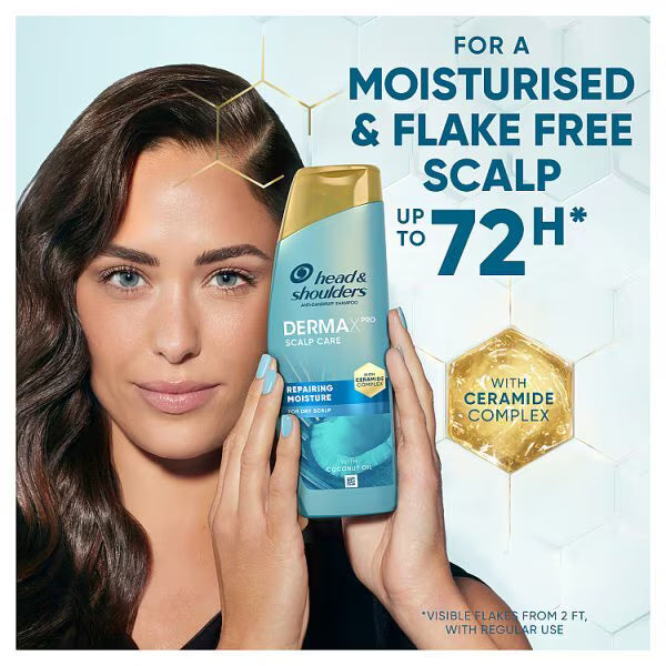 Head & Shoulders DERMAXPRO Hydrate anti dandruff shampoo 300ml, UK version