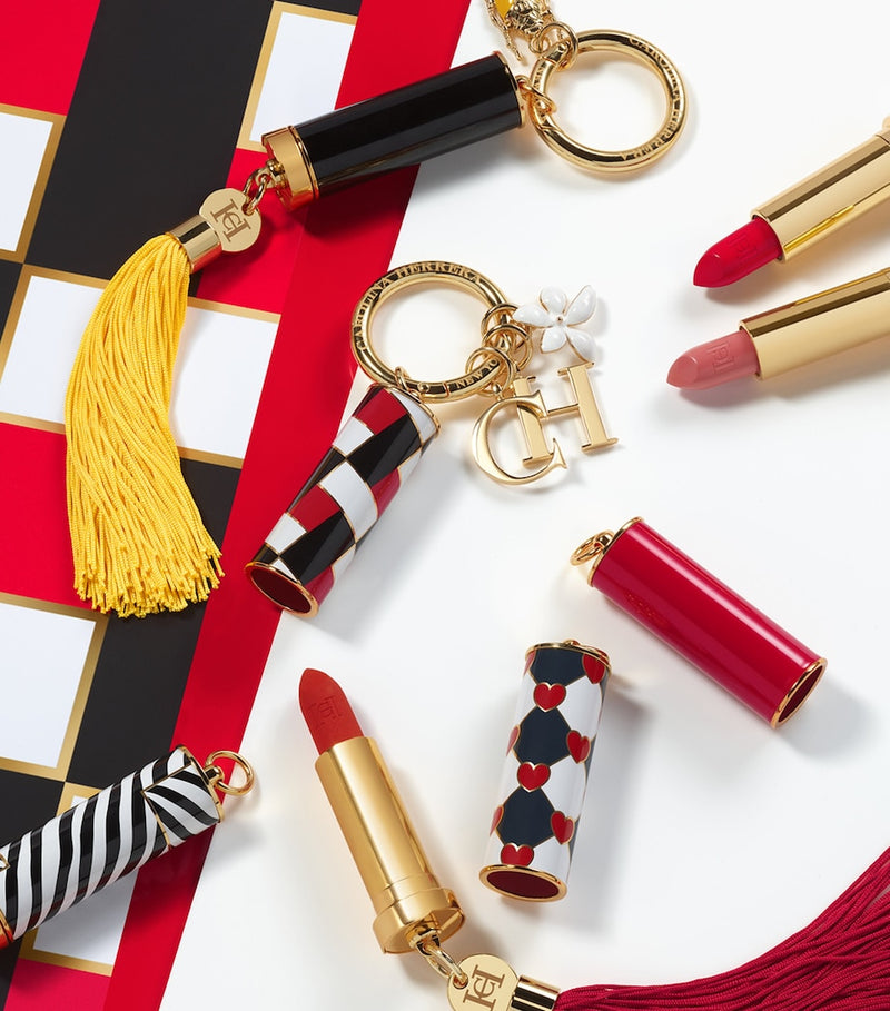 Carolina Herrera Art Deco print lipstick cap - British product
