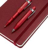 Stationery Set with Rollerball Pen, Mechanical Pencil and Leather Notebook