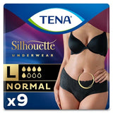 TENA Silhouette Normal Black Incontinence Pants Size Large 9 pack GOODS Superdrug