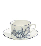 Halcyon Days Serengeti teacup and saucer, UK version