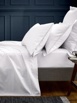 Bedeck of Belfast White Bob 600 Thread Count Egyptian Fitted Sheet