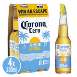 Corona Cero 0% Alcohol Free Premium Lager Beer Bottles 4x330ml