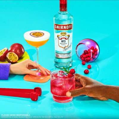 Smirnoff Red Label vodka 1L (British brand)