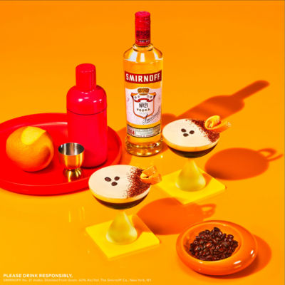 Smirnoff Red Label vodka 1L (British brand)