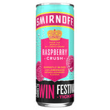 Smirnoff raspberry crush lemonade cocktail 250ml can (British brand)