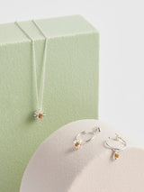 Estella Bartlett Silver Wildflower Necklace
