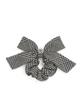 Self-Portrait Kids Wool-Blend Check Hair Bow