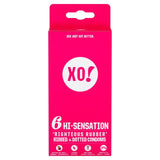 XO! Hi-Sensation 'Righteous Rubber' Ribbed + Dotted Condoms 6 per pack GOODS M&S