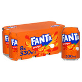 Fanta Orange Sparkling Soft Drink 8 x 330ml