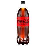Coca-Cola Zero Sugar Cola 1.25 Litre bottle - British product
