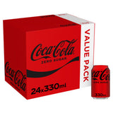 Coca-Cola Zero Sugar cola drink 24 x 330ml - British product