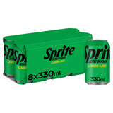 Sprite Zero Sugar Lemon-Lime Flavoured Soft Drink 8 x 330ml