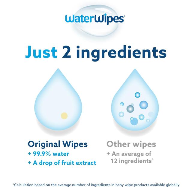 WaterWipes Baby Wipes Sensitive Newborn Plastic Free Wipes 240 Wipes 4 x 60 per pack GOODS M&S
