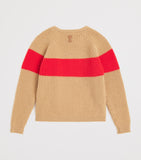 AMI Paris wool cross-stitch sweater for children aged 4-12 years - British product