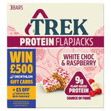 TREK White Choc & Raspberry Protein Flapjacks Multipack 3 x 50g GOODS M&S