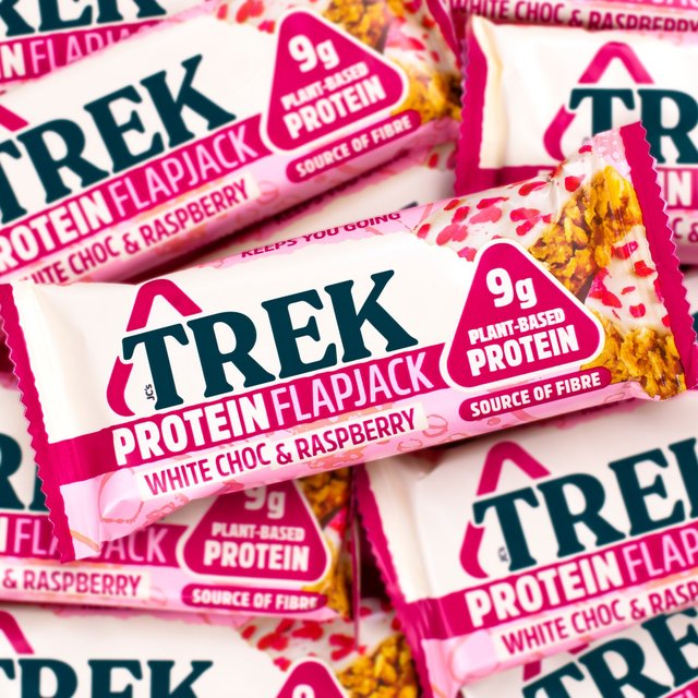 TREK White Choc & Raspberry Protein Flapjacks Multipack 3 x 50g GOODS M&S