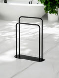 Showerdrape Black Aspen freestanding double towel stand 69x23x17cm (British brand)