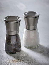 Silver Stainless Steel Salt and Pepper Set