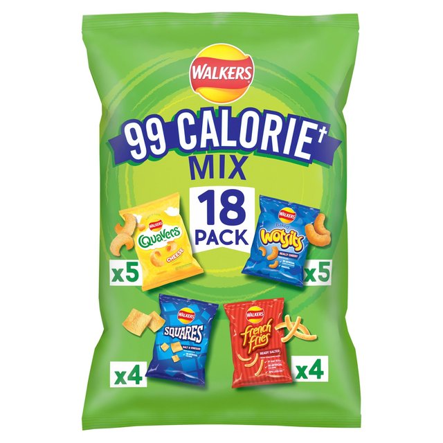 Walkers 99 Calorie Mix Multipack Snacks Crisps 18 per pack GOODS M&S