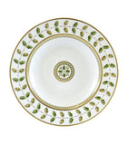 Bernardaud rimmed soup plate with floral print, 22.5cm diameter - British product