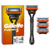 Gillette Fusion razor handle with 4 blades, UK version