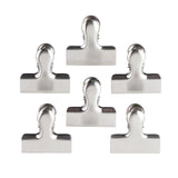 Stainless Steel Small Bag Clips 6 per pack GOODS M&S