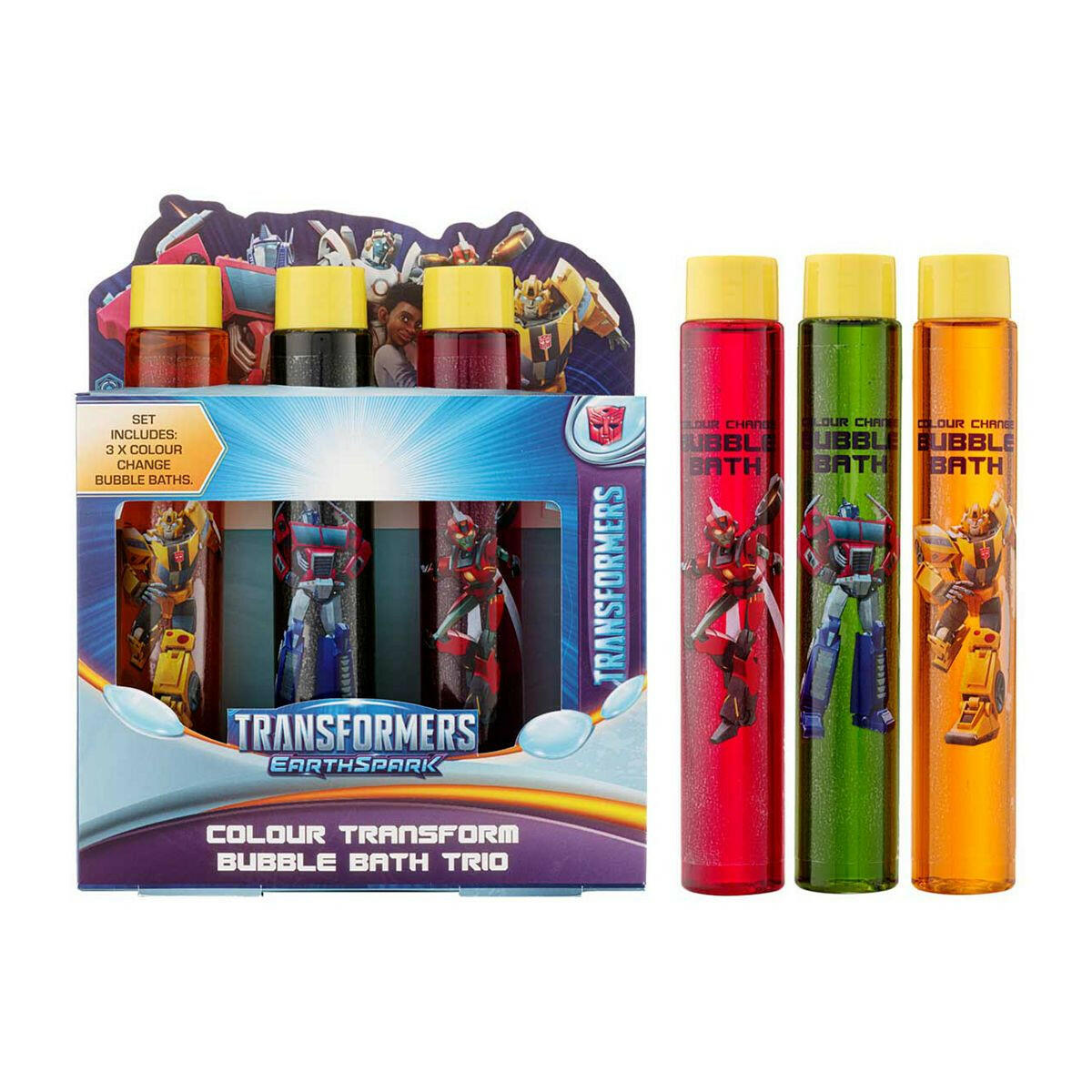Transformers Colour Change Bubble Bath 3x 100ml GOODS Boots