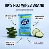 Wet Ones Be Fresh Biodegradable Antibacterial wipes GOODS M&S